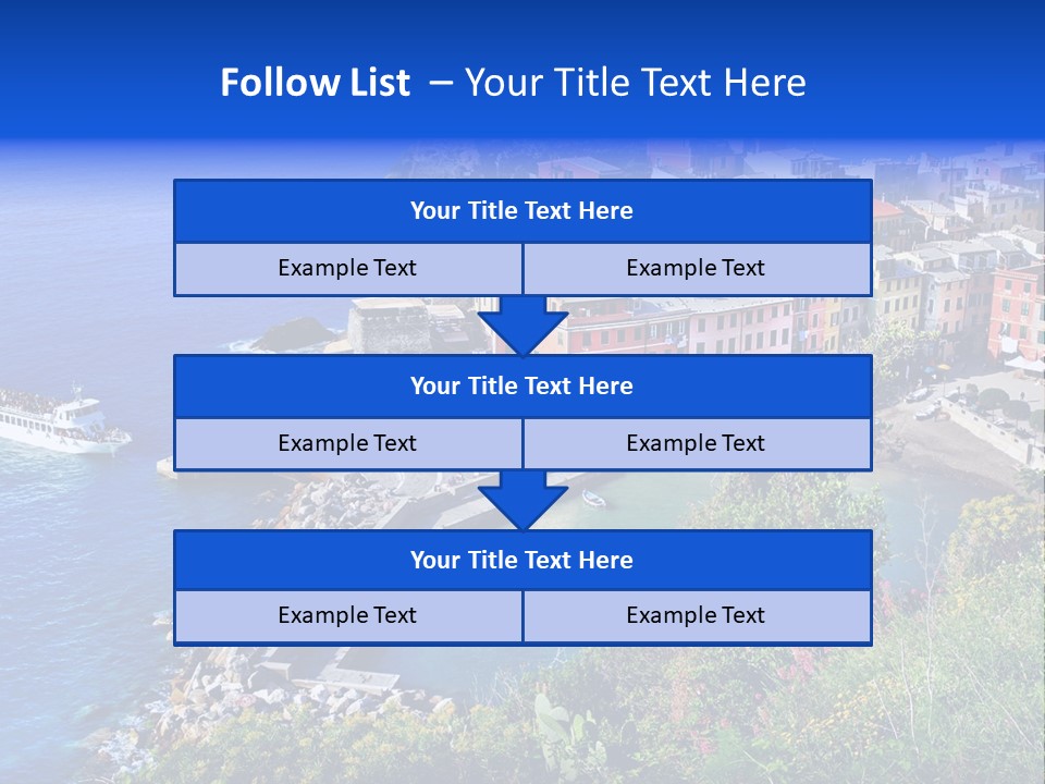 Beach Summer Rock PowerPoint Template