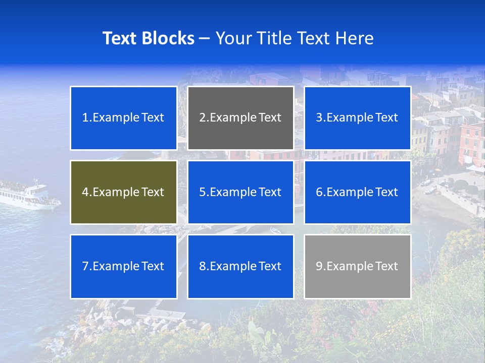 Beach Summer Rock PowerPoint Template