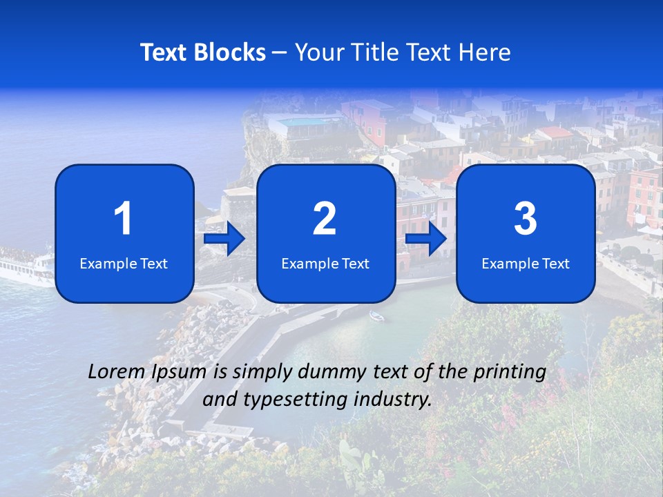 Beach Summer Rock PowerPoint Template