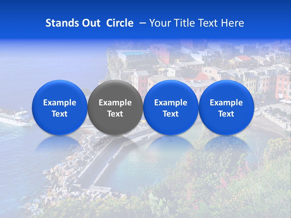 Beach Summer Rock PowerPoint Template