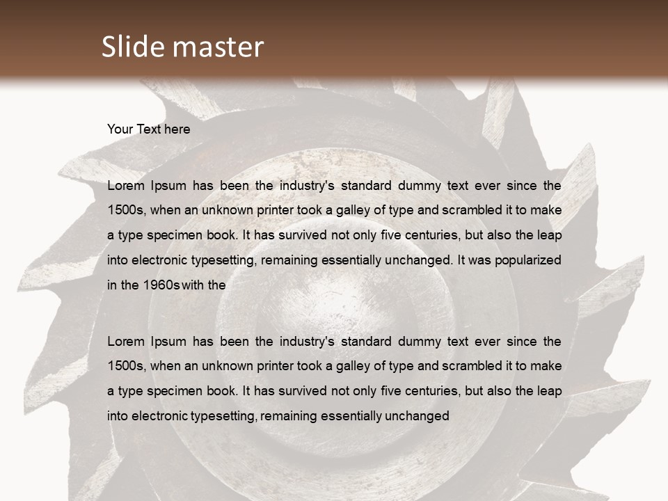 Rusty Industrial Steel PowerPoint Template