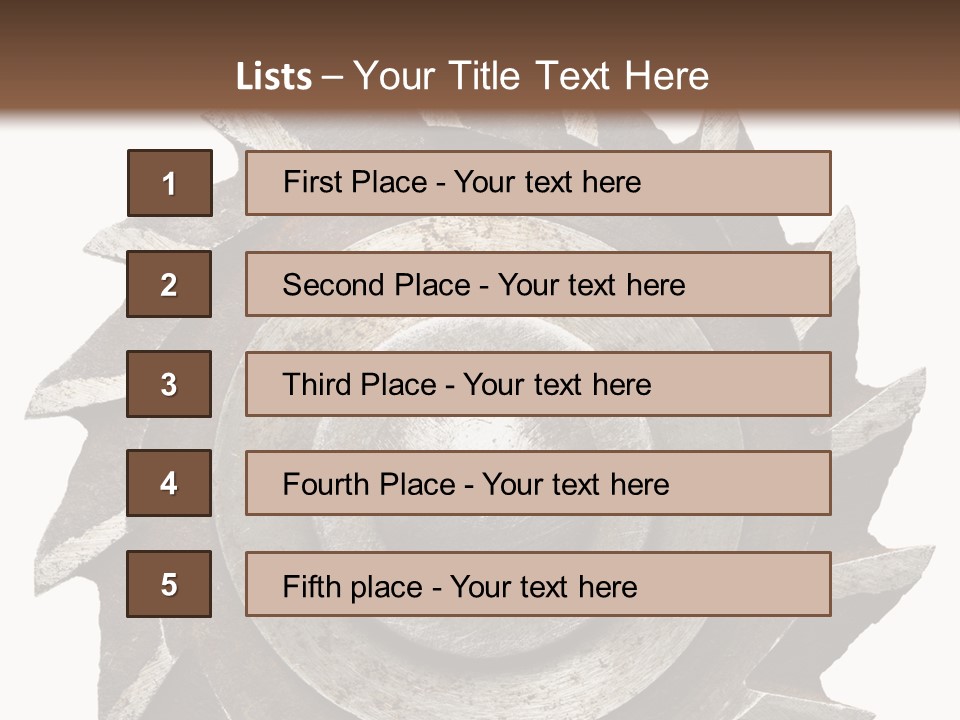 Rusty Industrial Steel PowerPoint Template