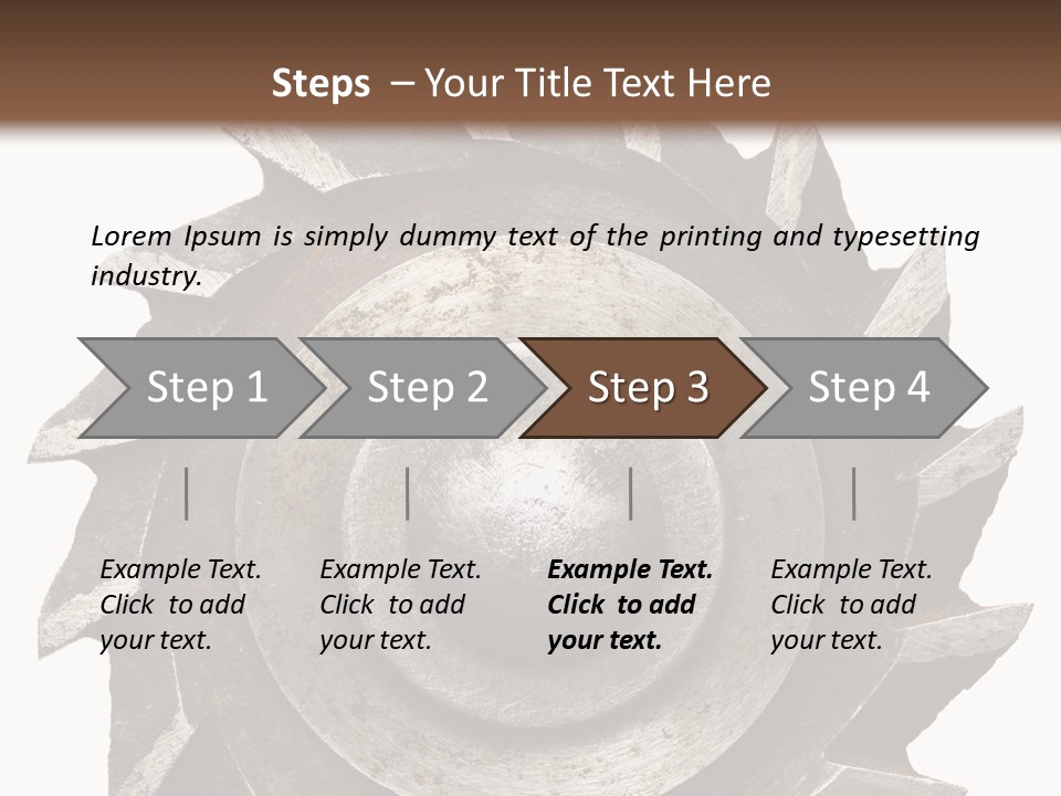Rusty Industrial Steel PowerPoint Template