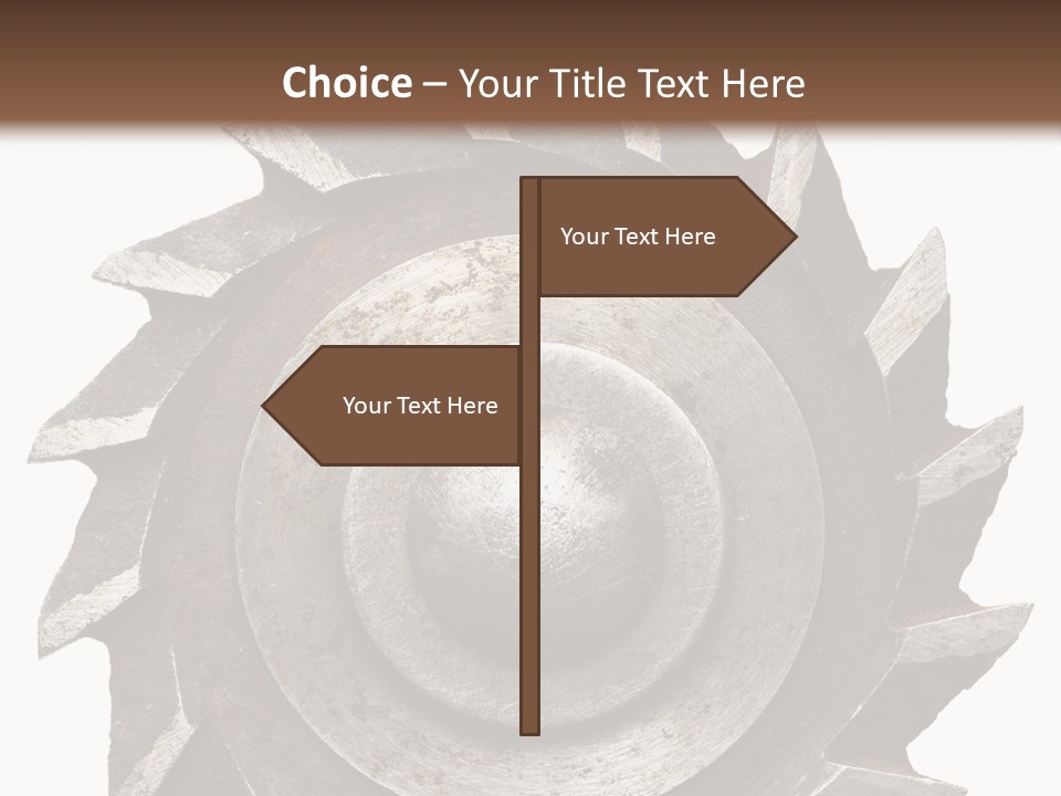 Rusty Industrial Steel PowerPoint Template