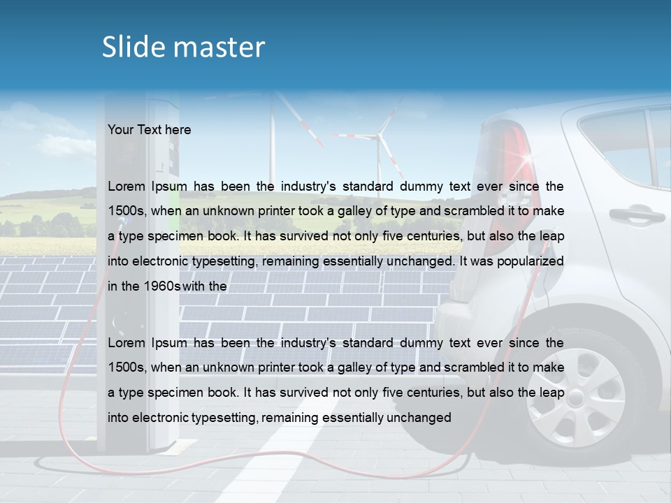 Environmentally Friendly Ecological Renewable Energy PowerPoint Template