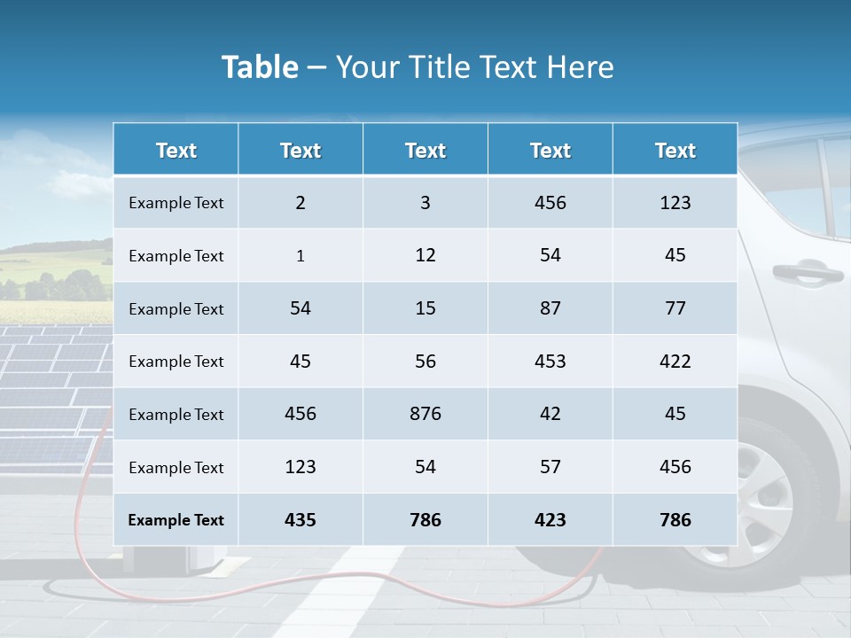 Environmentally Friendly Ecological Renewable Energy PowerPoint Template
