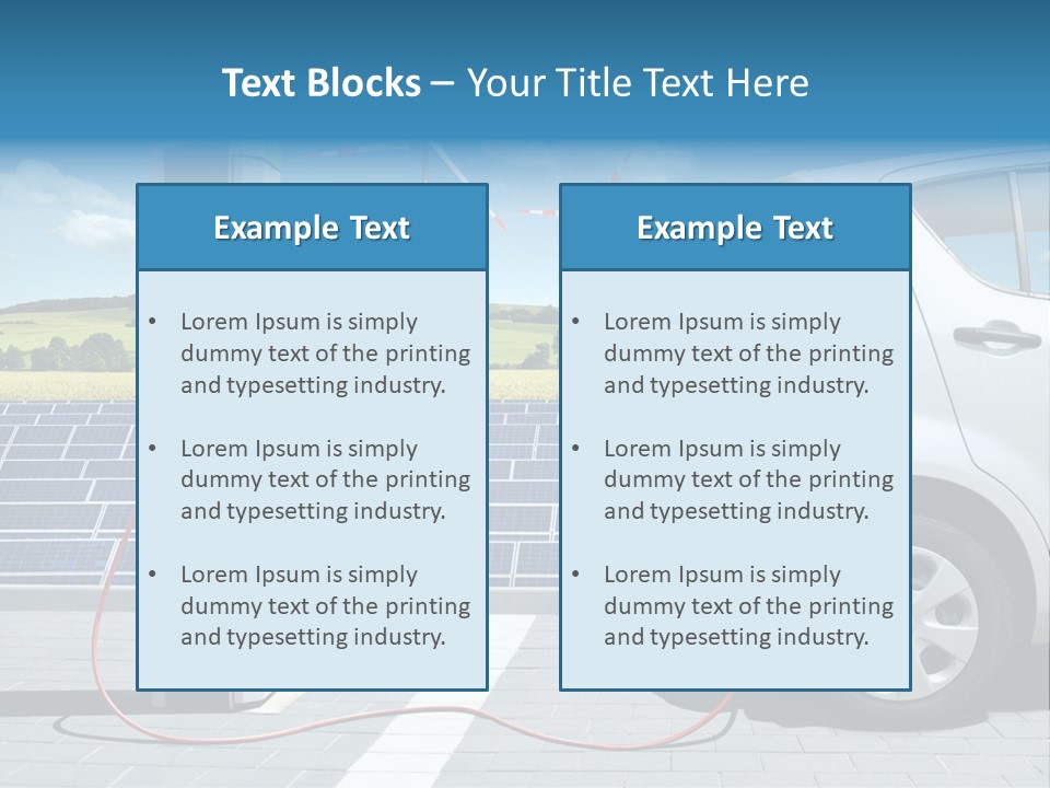 Environmentally Friendly Ecological Renewable Energy PowerPoint Template