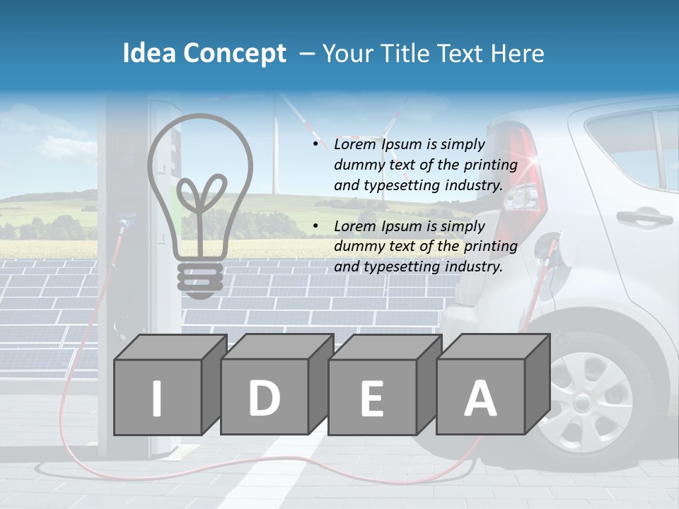 Environmentally Friendly Ecological Renewable Energy PowerPoint Template