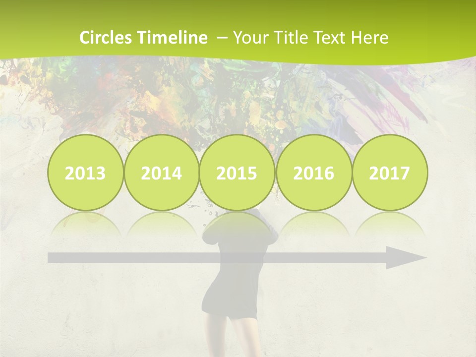 Back Caucasian Flower PowerPoint Template