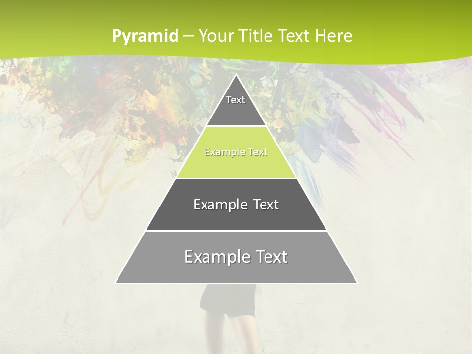 Back Caucasian Flower PowerPoint Template