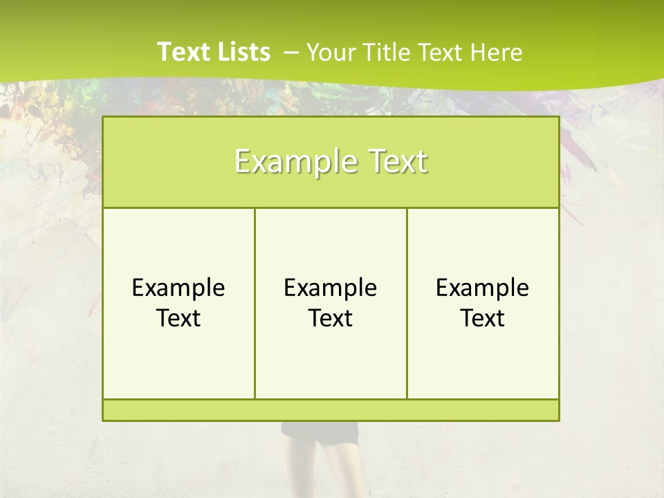 Back Caucasian Flower PowerPoint Template