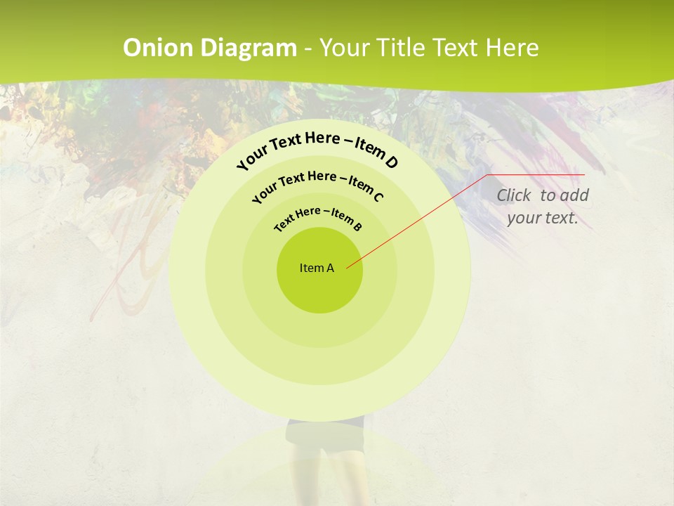 Back Caucasian Flower PowerPoint Template