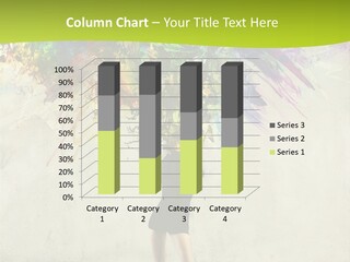 Back Caucasian Flower PowerPoint Template