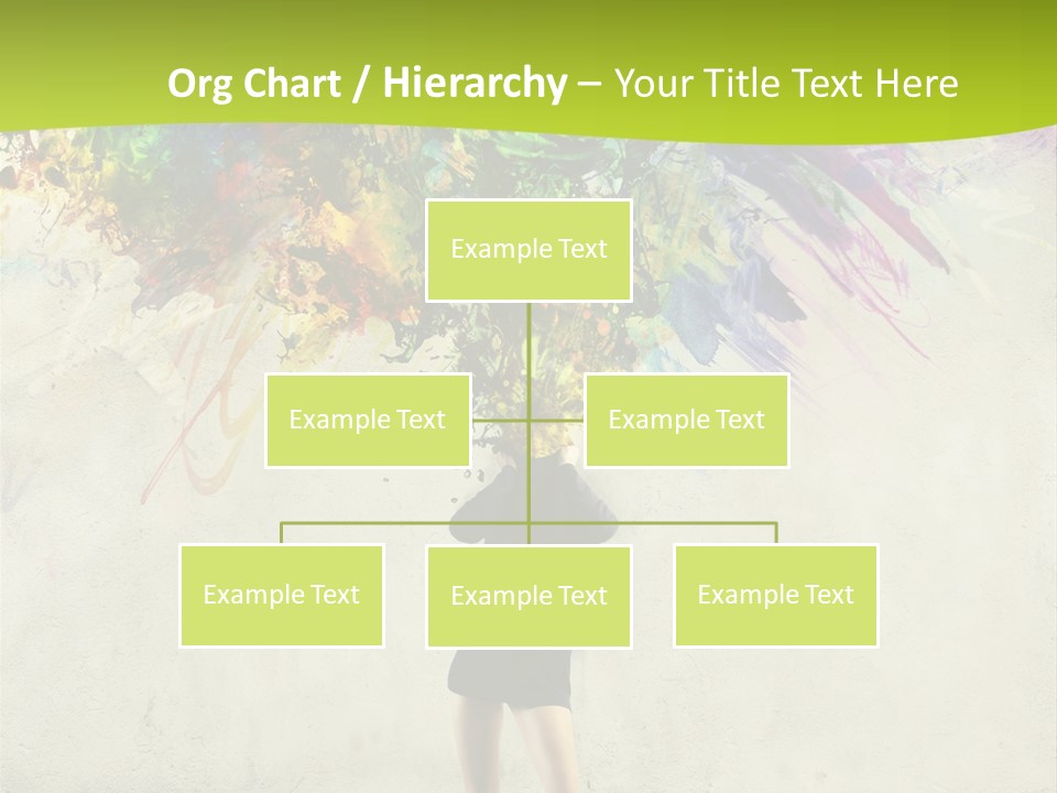 Back Caucasian Flower PowerPoint Template