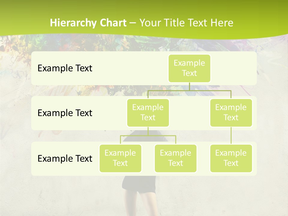 Back Caucasian Flower PowerPoint Template