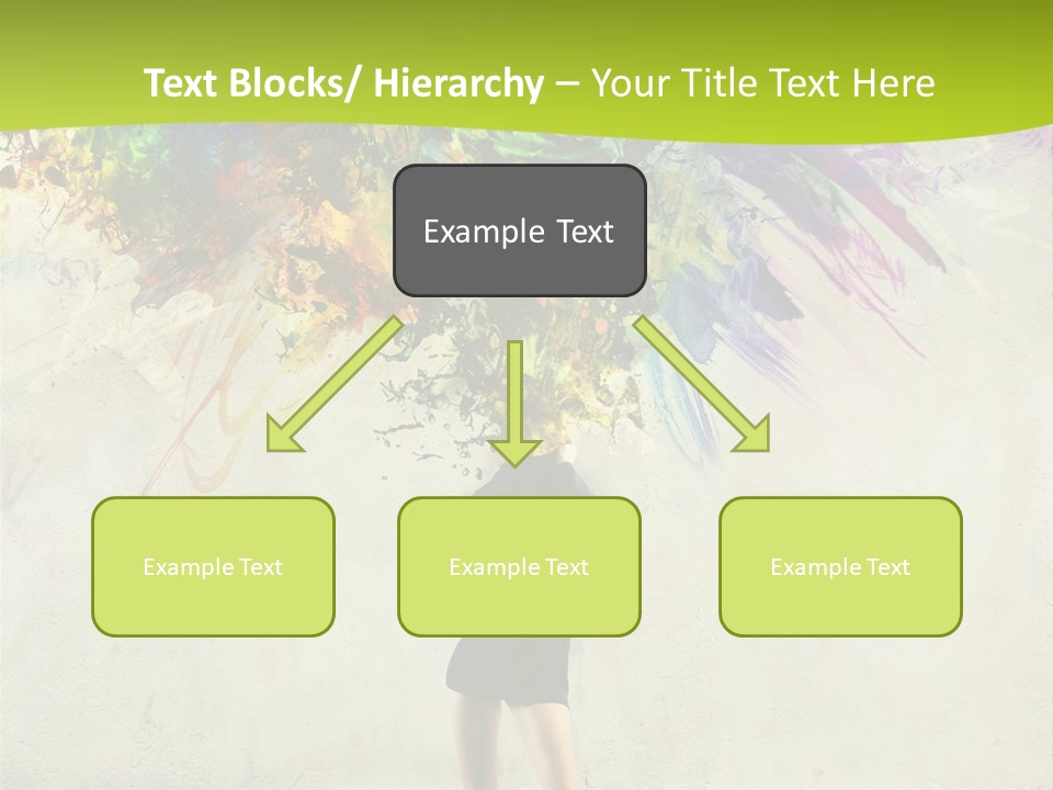 Back Caucasian Flower PowerPoint Template