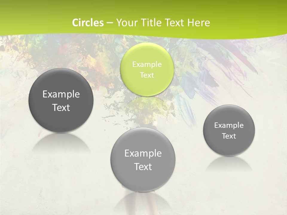 Back Caucasian Flower PowerPoint Template