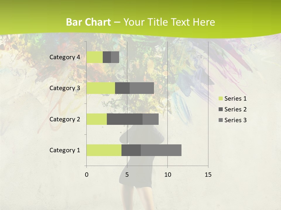 Back Caucasian Flower PowerPoint Template