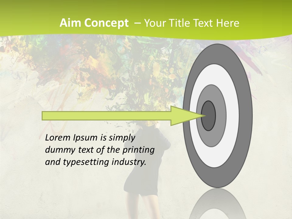 Back Caucasian Flower PowerPoint Template