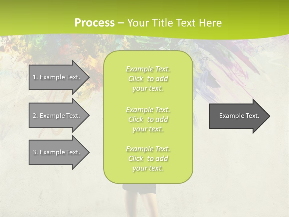 Back Caucasian Flower PowerPoint Template