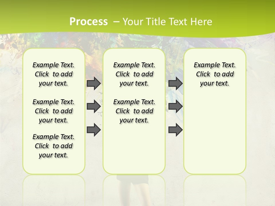 Back Caucasian Flower PowerPoint Template