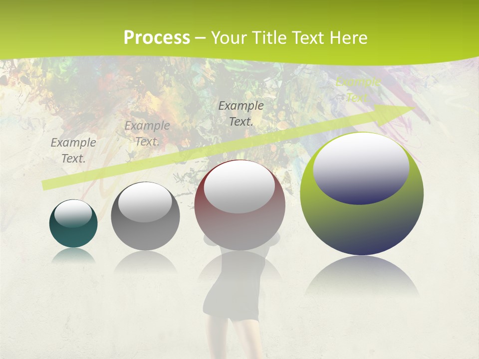 Back Caucasian Flower PowerPoint Template