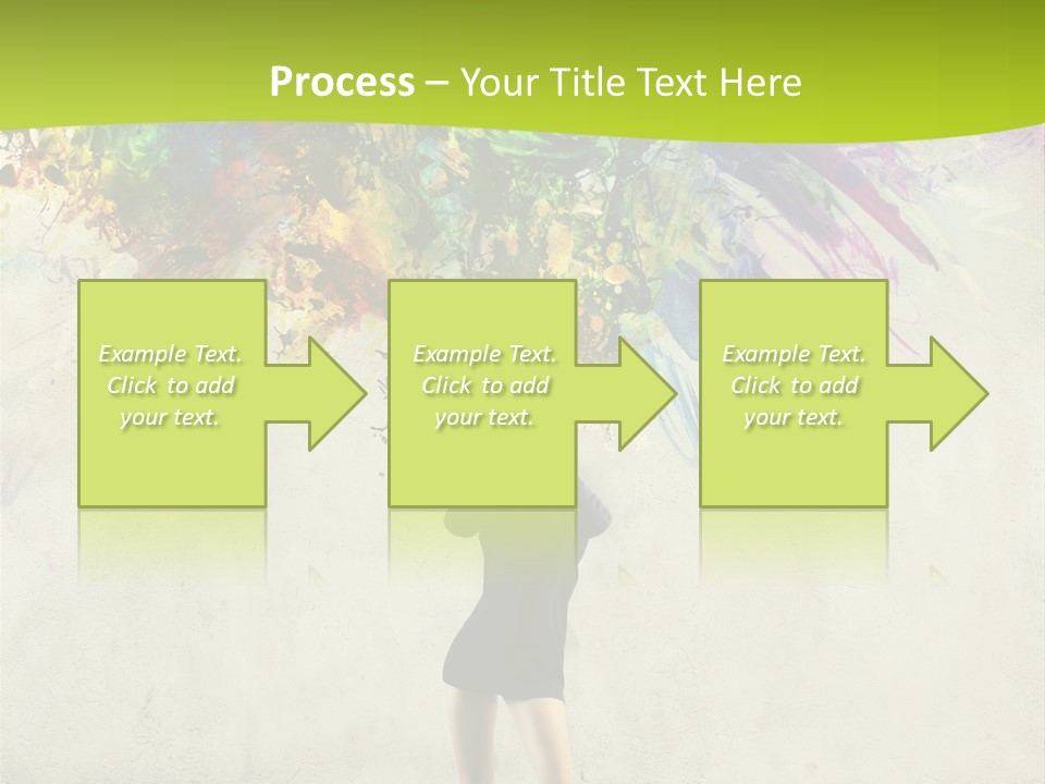 Back Caucasian Flower PowerPoint Template