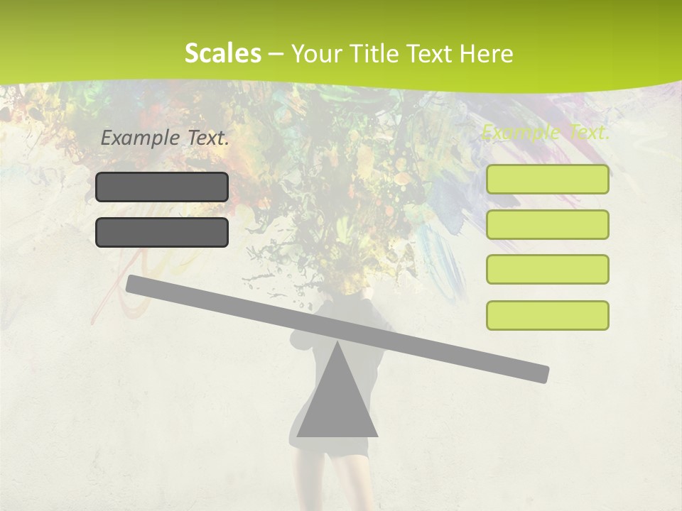 Back Caucasian Flower PowerPoint Template