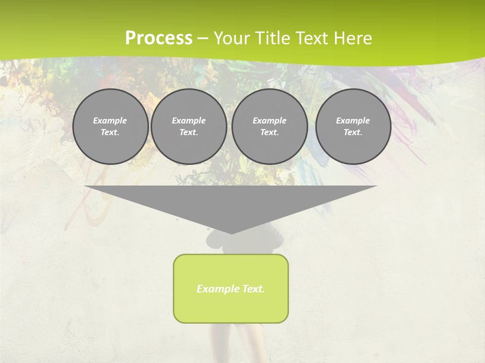 Back Caucasian Flower PowerPoint Template