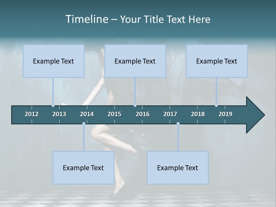 Tiled Floor Witch Happy PowerPoint Template