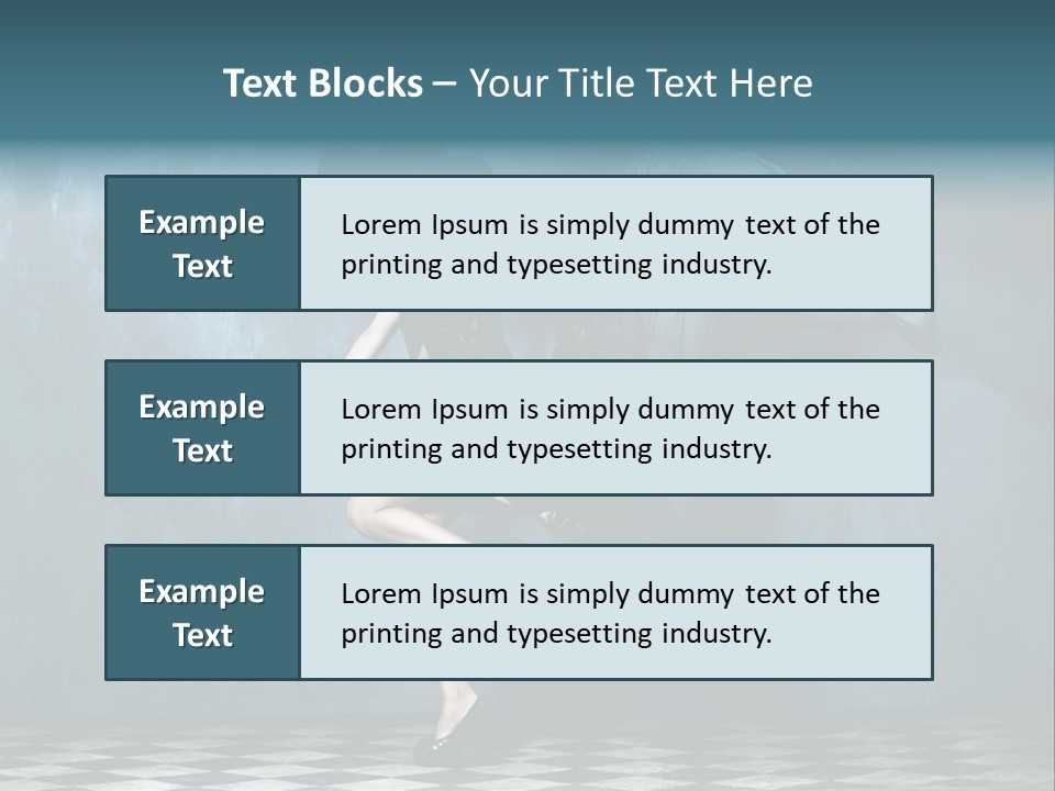 Tiled Floor Witch Happy PowerPoint Template