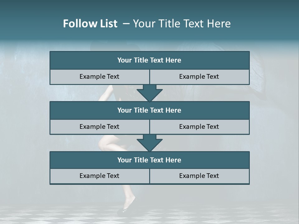 Tiled Floor Witch Happy PowerPoint Template
