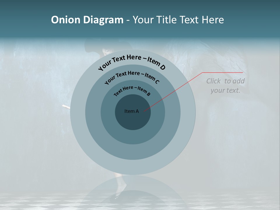 Tiled Floor Witch Happy PowerPoint Template