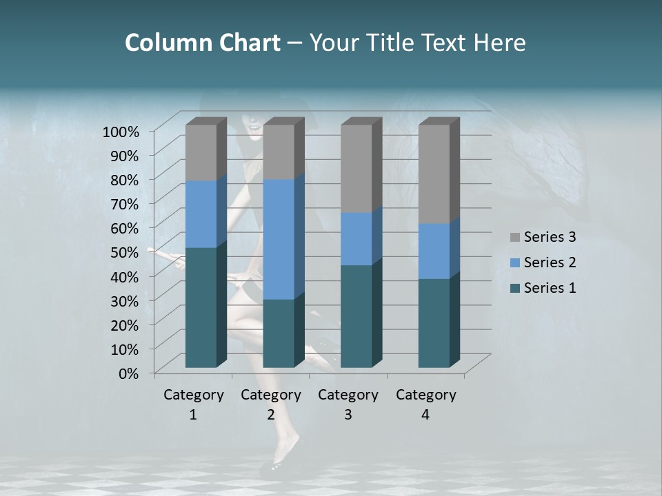 Tiled Floor Witch Happy PowerPoint Template