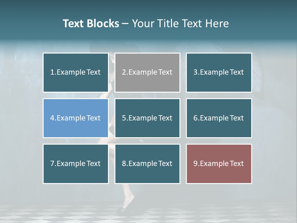 Tiled Floor Witch Happy PowerPoint Template