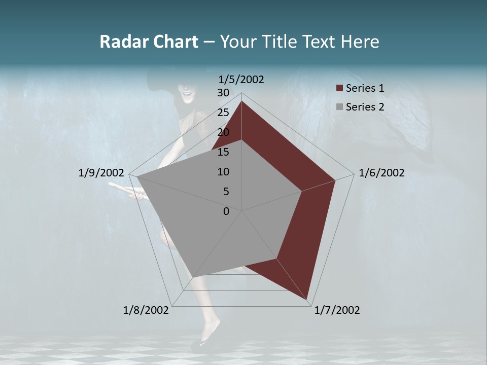 Tiled Floor Witch Happy PowerPoint Template