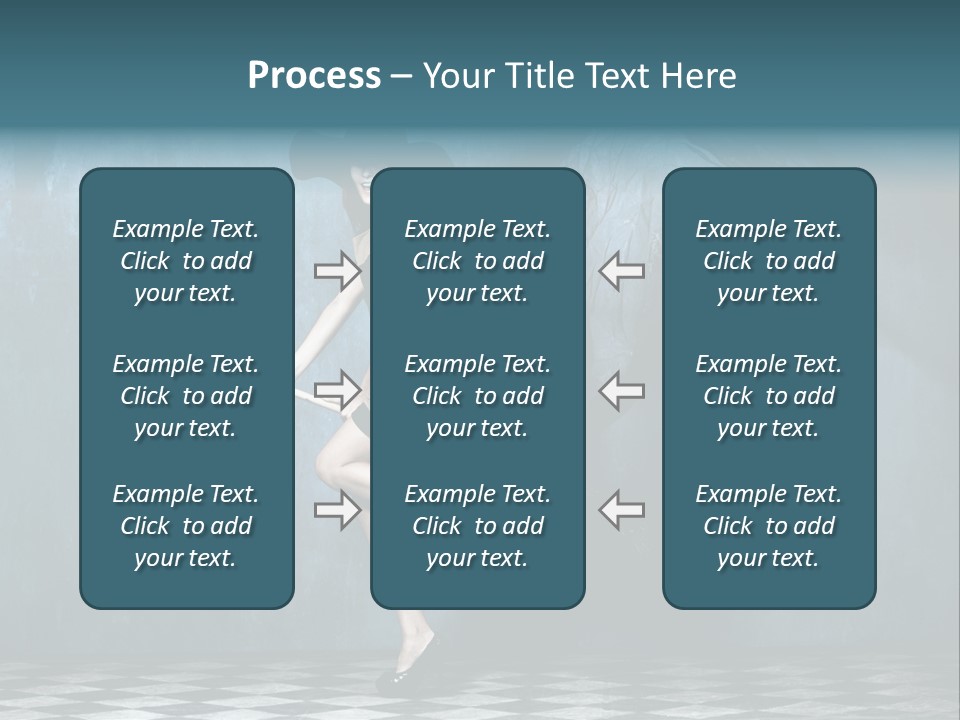 Tiled Floor Witch Happy PowerPoint Template