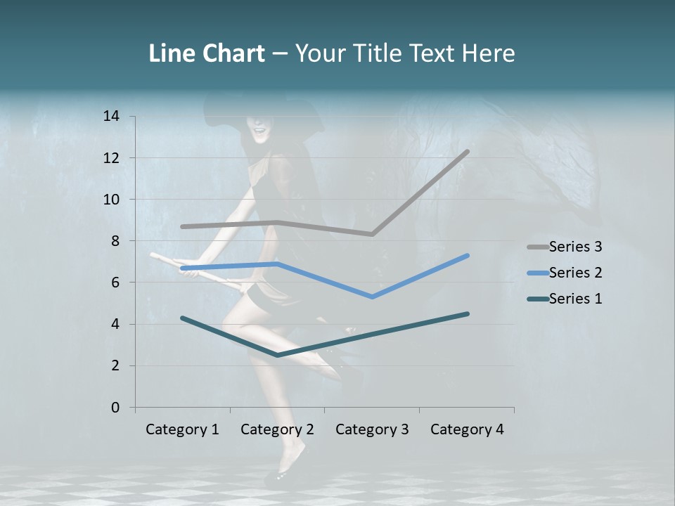 Tiled Floor Witch Happy PowerPoint Template