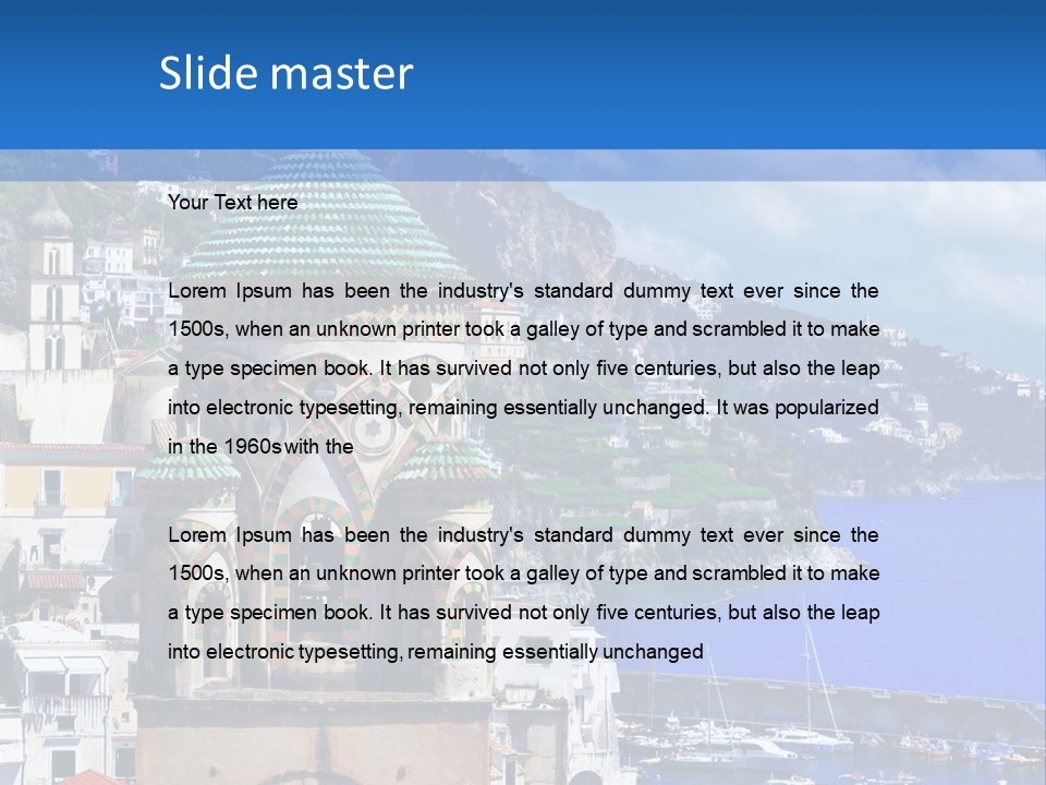 Romance Building Outdoor PowerPoint Template