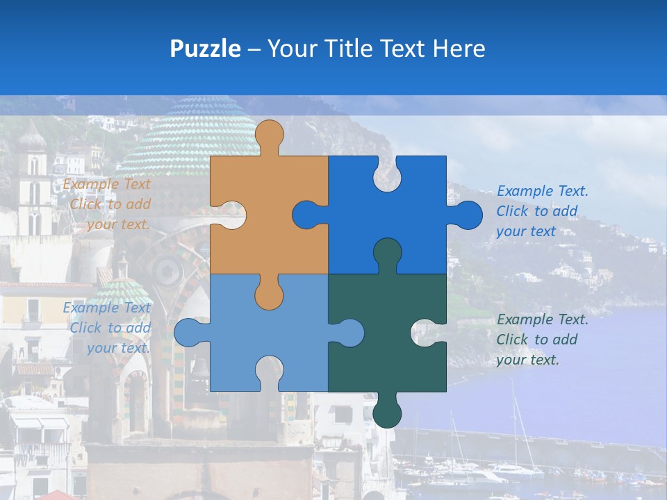 Romance Building Outdoor PowerPoint Template