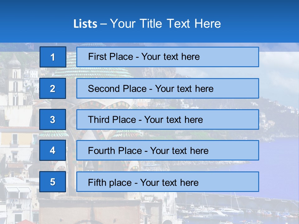 Romance Building Outdoor PowerPoint Template