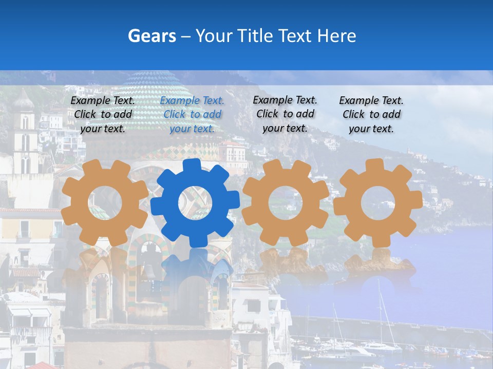 Romance Building Outdoor PowerPoint Template