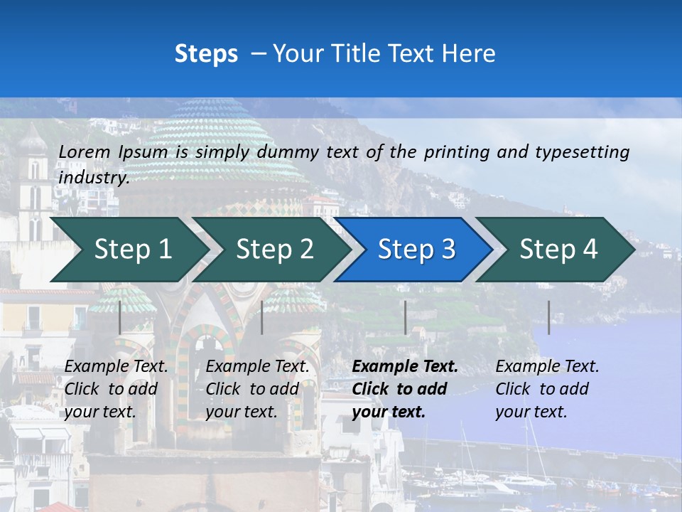 Romance Building Outdoor PowerPoint Template