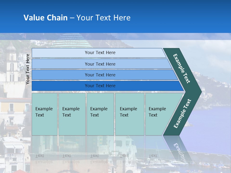 Romance Building Outdoor PowerPoint Template
