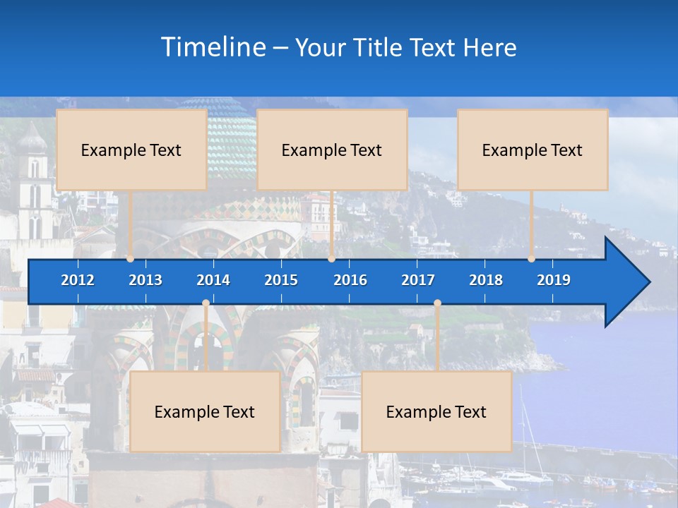 Romance Building Outdoor PowerPoint Template