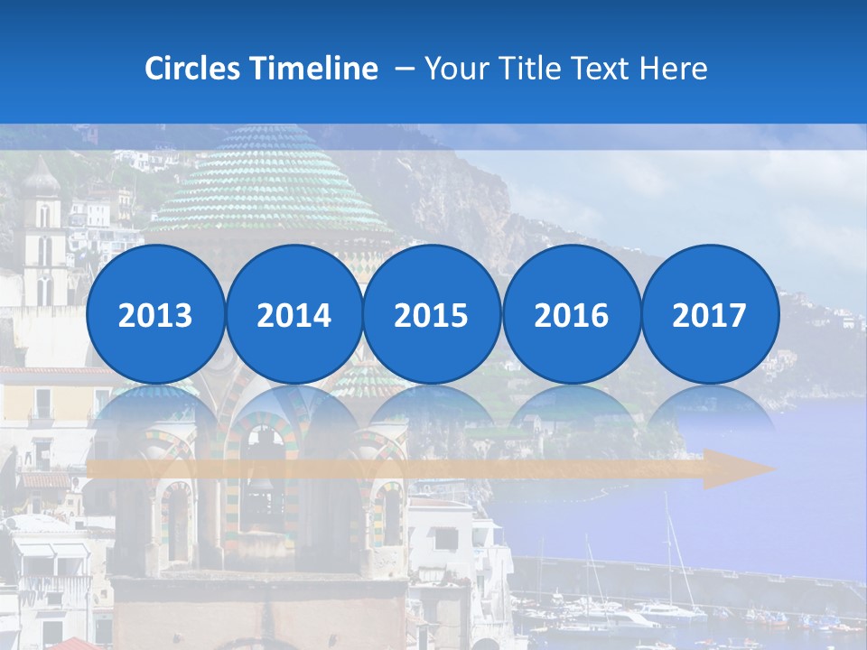 Romance Building Outdoor PowerPoint Template