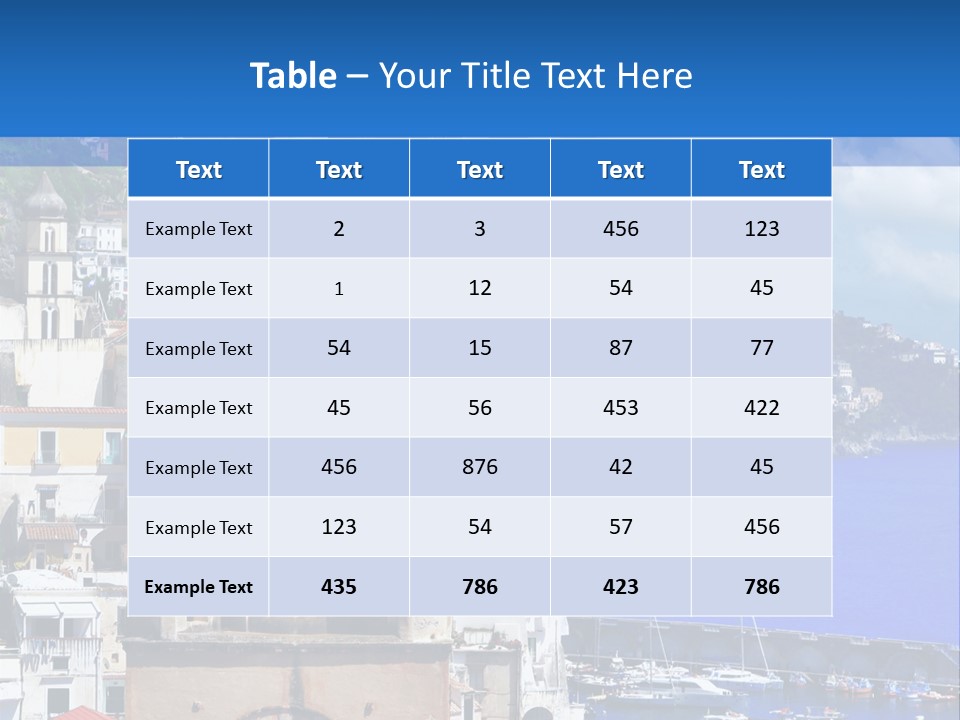 Romance Building Outdoor PowerPoint Template
