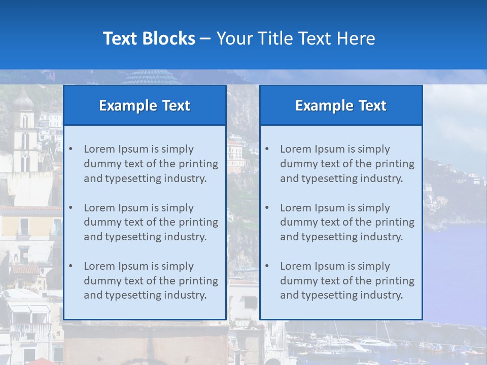 Romance Building Outdoor PowerPoint Template
