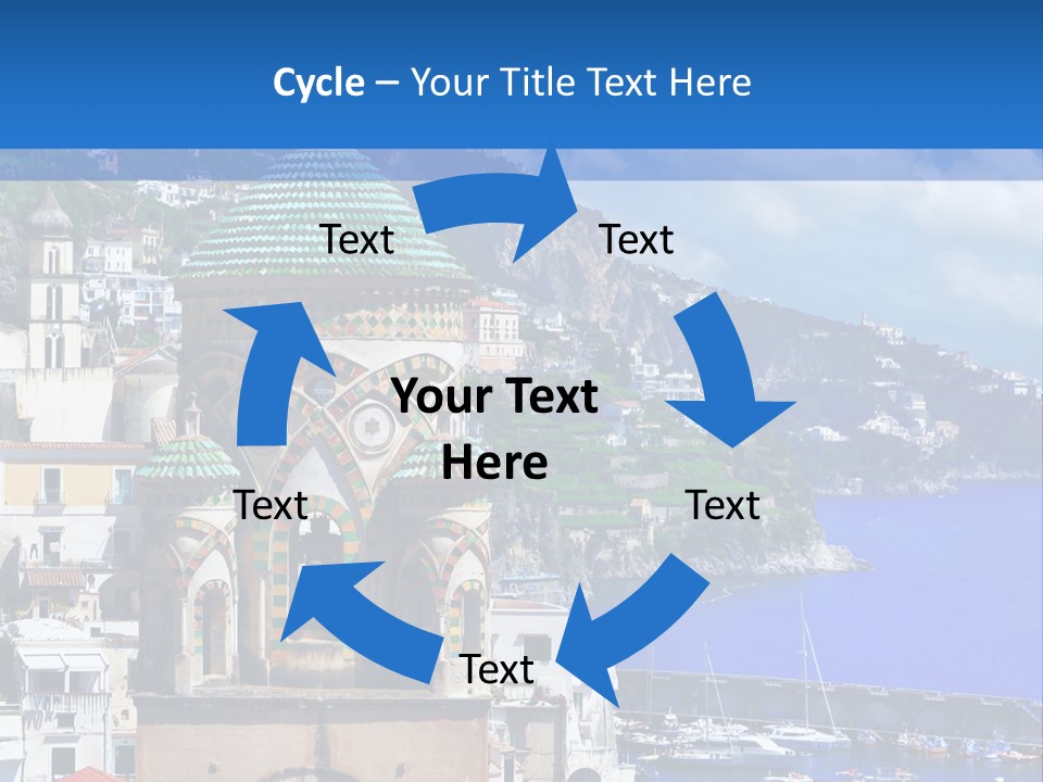 Romance Building Outdoor PowerPoint Template