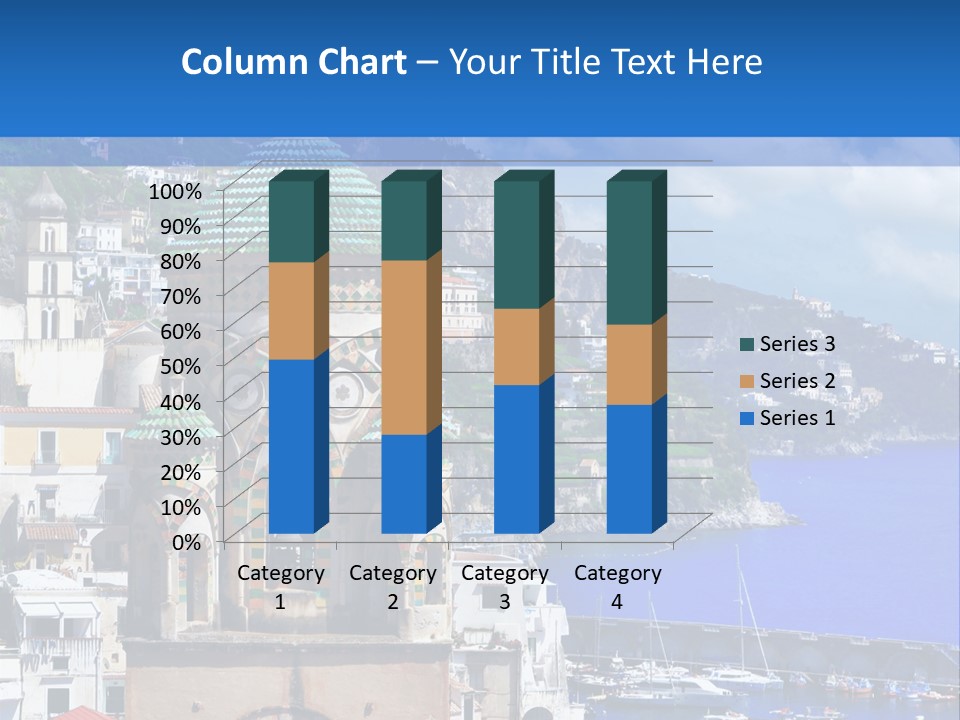 Romance Building Outdoor PowerPoint Template